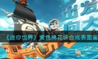 《迷你世界》攻略——紫色棉花块合成表图鉴