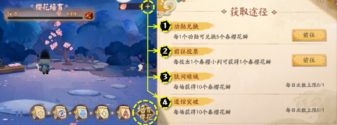 《<a href=https://www.cujc.cn/Game/6516.html target=_blank class=infotextkey>阴阳师</a>》春樱寮约活动玩法攻略