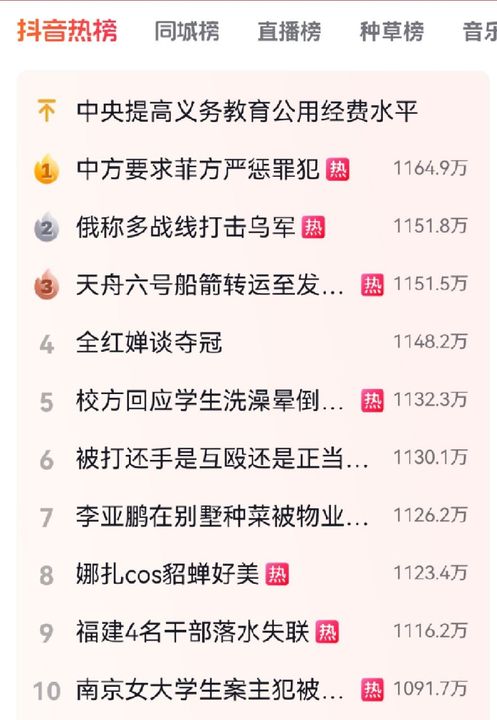 《<a href=https://www.cujc.cn/Game/5379.html target=_blank class=infotextkey>抖音</a>》5月8日热搜榜一览