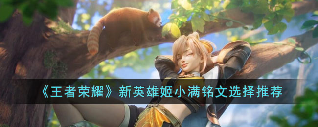 《<a href=https://www.cujc.cn/Game/6450.html target=_blank class=infotextkey>王者荣耀</a>》新英雄姬小满铭文选择推荐