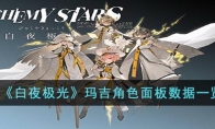《白夜极光》攻略——玛吉角色面板数据