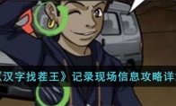 《汉字找茬王》攻略——记录现场信息攻略详解