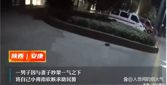 因为一条项链，男子与妻子吵架 一怒之下砍断小拇指